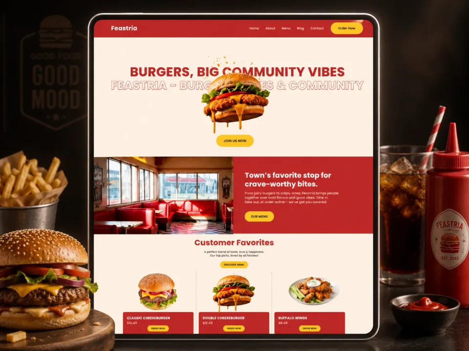 Sitio web · Restaurante