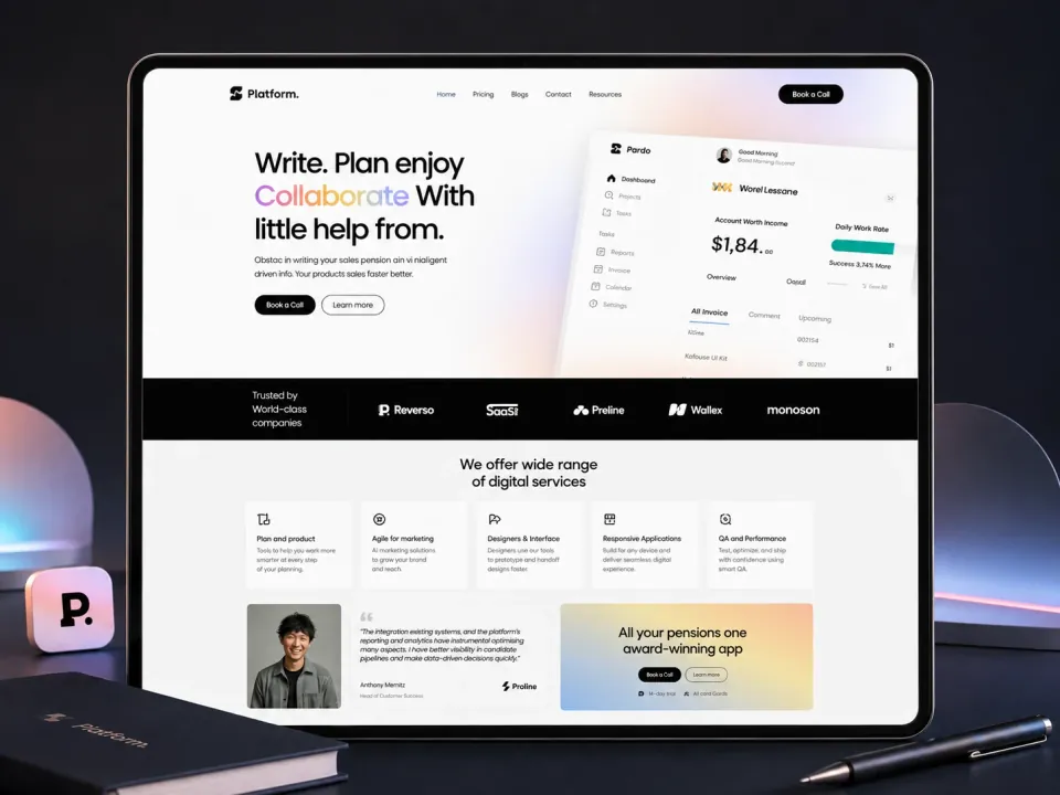 Sitio web · Plataforma SaaS
