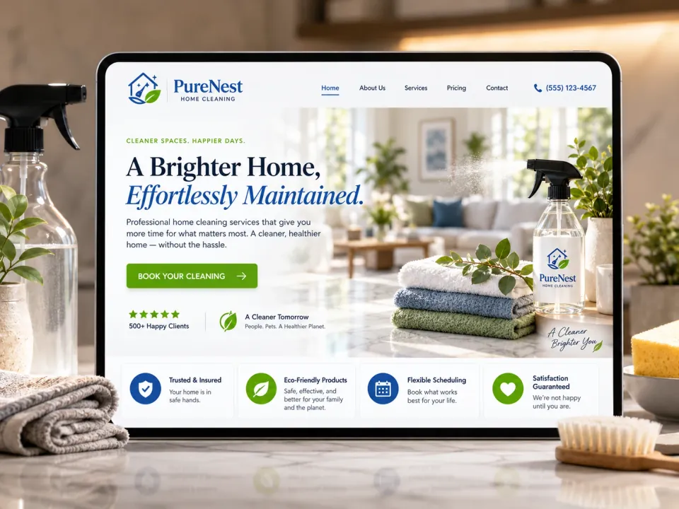 Sitio web · Limpieza del hogar