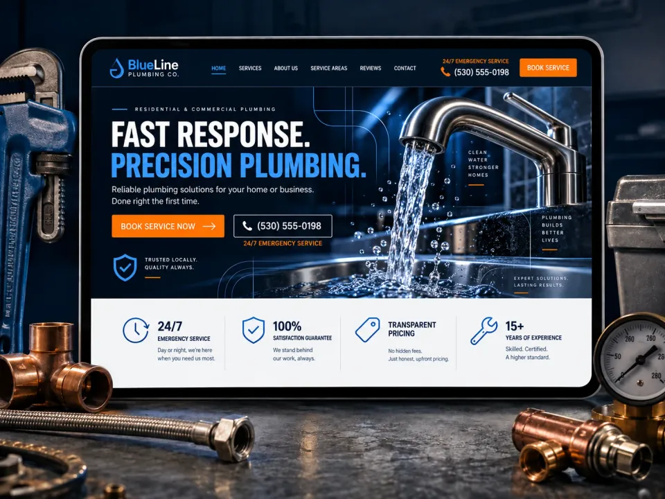 Sitio web · Plomería