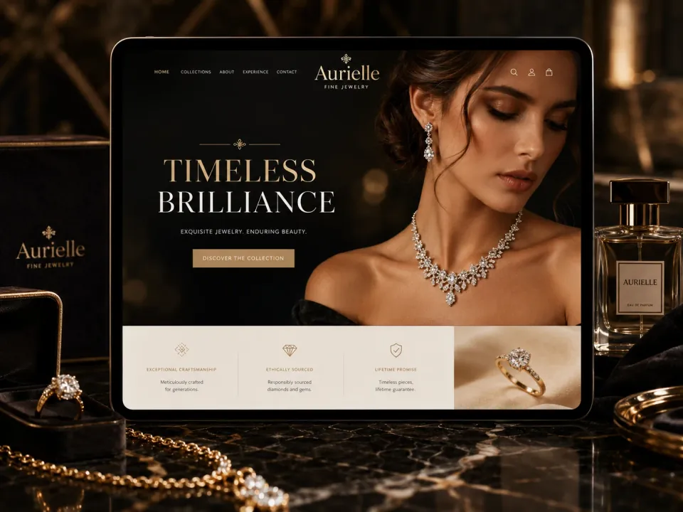 Sitio web · Joyería